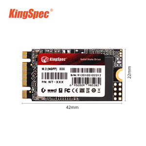 Disque SSD KingSpec NT-XXX 2242 M.2 NGFF SATA de haute qualité 128G 256G 512G 1TB 2TB OEM ODM 3D NAND Flash pour PC - Product Image 1