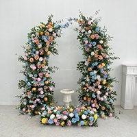 Décoration florale réaliste et colorée en soie pour arche de mariage, toile de fond, décoration pour la fête des mères, couleurs et tailles personnalisées