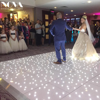 Plancher de danse étincelant LED, sol de danse étoilé, pour mariage, vente en gros, 2020
