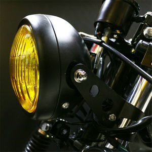 Phare avant Vintage pour moto Sportster Chopper Bobber Retro moto Cafe <span class=keywords><strong>Racer</strong></span> <span class=keywords><strong>Royal</strong></span> <span class=keywords><strong>Enfield</strong></span> Scrambler - Product Image 5