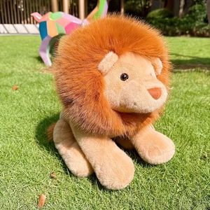 Peluche Leone Carino Realistico Morbido Imbottito Leone con Pelo Lungo Giocattolo Animale di Peluche per Amanti degli Animali Regalo - Product Image 4