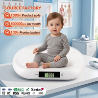 Báscula Digital para Bebés de Alta Precisión, Antideslizante, 20 kg, con Pantalla Digital ABS, Apagado Automático y Función de Tara