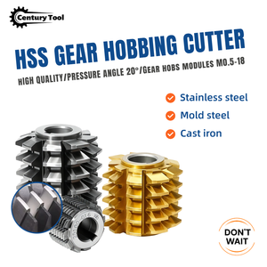 HIGH QUALITY High Speed Steel HSS <strong>GEAR</strong> HOBBING CUTTER <strong>Gear</strong> <strong>Cutting</strong> <strong>Tool</strong> Customizable M0.5 - M18 Modules - Product Image 1