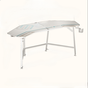 Đèn LED hình cánh <span class=keywords><strong>Studio</strong></span> bàn Bàn Khay Màn hình đứng kép Tai nghe Hanger cup chủ chơi game Bàn - Product Image 5