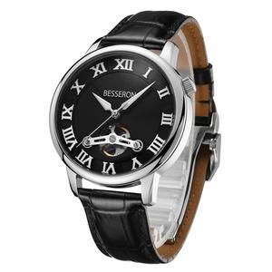 Relojes Mecánicos de Lujo con Movimiento Japonés, Relojes de Cuero para Hombre, Elegantes, Automáticos, Marca OEM, Acero Negro - Product Image 5