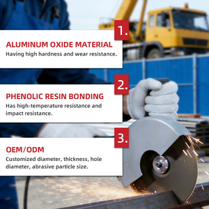 Disco Abrasivo <span class=keywords><strong>NRT</strong></span> 125x1.2x22, Disco da Taglio a Doppia Rete da 5 Pollici per Ferro, Metallo e Acciaio - Product Image 2