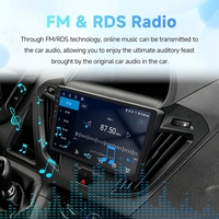Écran de remplacement Android Rhythm pour voiture, 9 pouces, tactile, IPS LCD, BT, FM, durable, pour ateliers de réparation, compatible Ford Transit 2015-2018