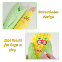 Jouets interactifs de puzzle olfactif pour chiens, type Corn Dog, avec bruits couinants et papier froissé
