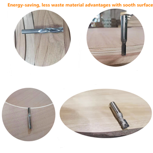 Carpentry Tungsten Carbide Cnc Tools Flush Trimming Wood <b>Router</b> Bit Customized Spiral TCT Woodworking Milling Cutter - Product Image 2