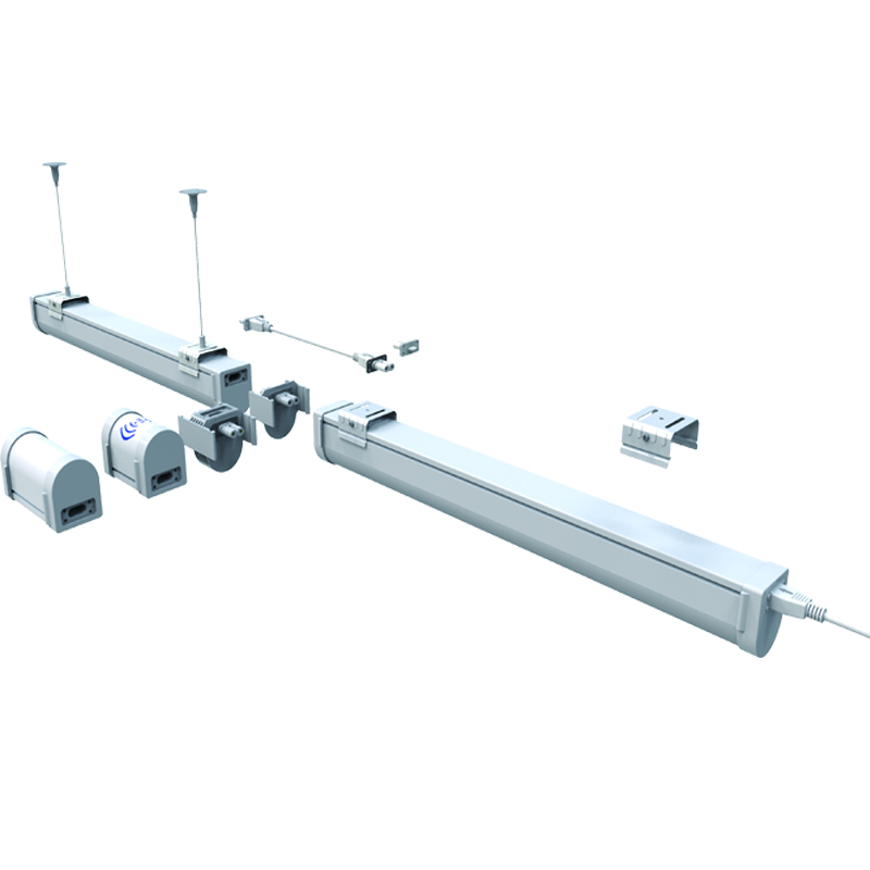 Dali2.0 Dimmable 36W Vapor Tight Fixture Waterproof IP66 Tube LED Tri-Proof Lights 120cm Weatherproof Linkable Office Industrial