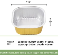 4.4 pouces 300mL 10oz bol en papier d'aluminium jetable PET moules à pâtisserie en plastique avec couvercles pour plateau à pizza moule à tarte Cupcake ventouses