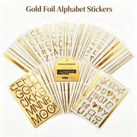 Autocollants en PVC transparent OEM, autocollants découpés à la forme avec feuille d'or métallique, autocollants adhésifs pour la décoration des emballages