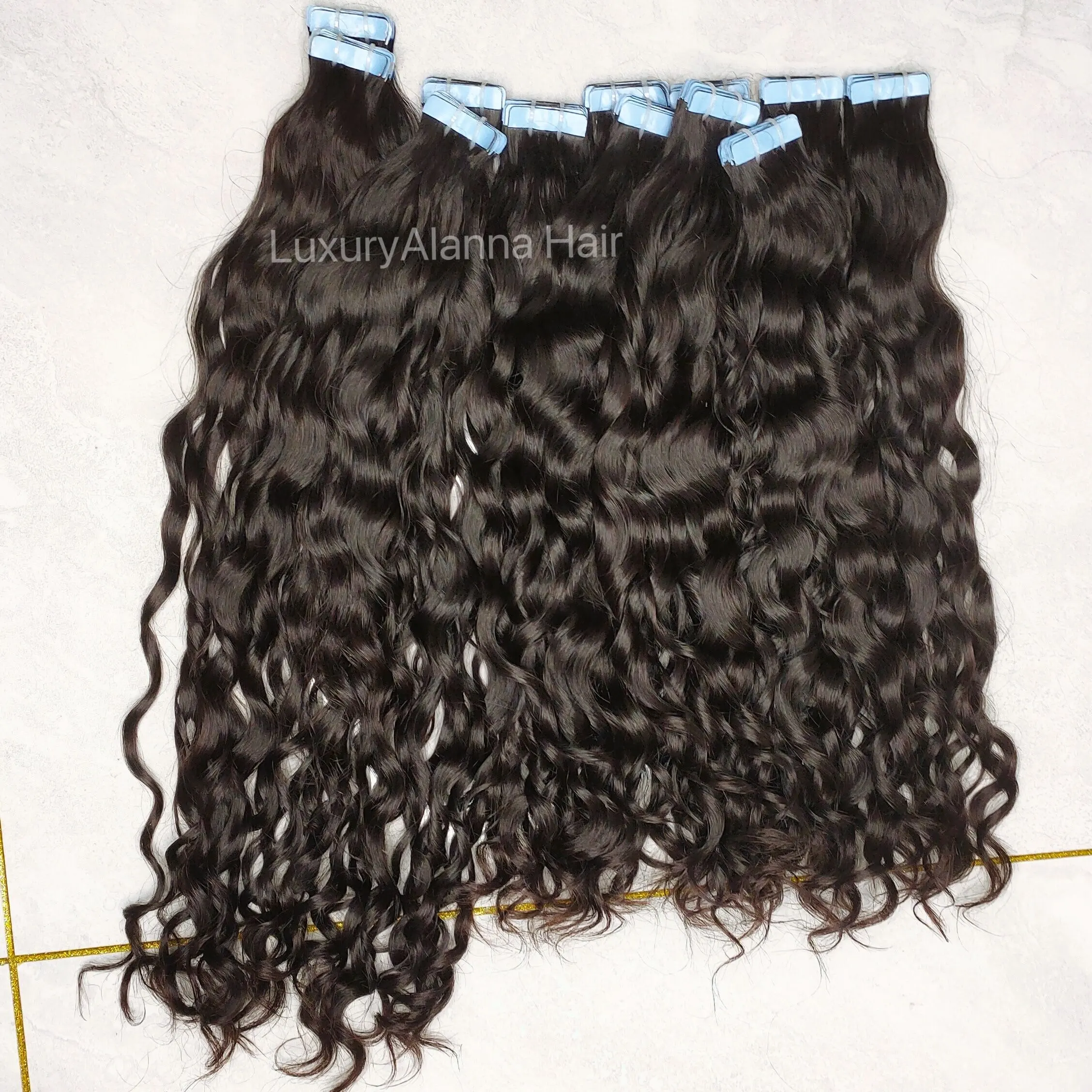 New Arrival Grade 12A Best Quality Cambodian Wavy Tape Ins Hair Extensions 100% Raw Human Hair 40Pieces/100g Tape In Hair
