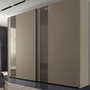 Bedroom Furniture Wood Panel Wardrobe / Wood Panel <strong>Closet</strong> with <strong>Big</strong> Handle Solid Wooden Bedroom Wardrobes - Product Image 2