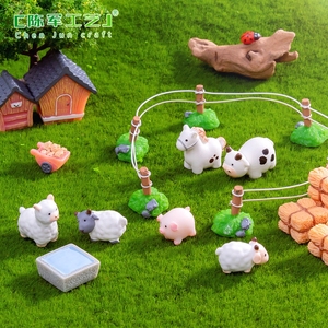 วัสดุตกแต่งสวนจิ๋ว วีเจ มอส ไมโครแลนด์สเคป แกะน้อยน่ารัก ฟาร์มหมู ของตกแต่งสวน DIY อุปกรณ์ตกแต่งสวนขนาดเล็ก ของประดับตกแต่งจิ๋ว - Product Image 3