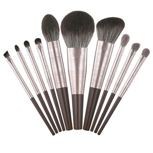 Monja-brosse à maquillage professionnelle et personnalisée, accessoire métallique vegan, noir, bronze, collection de <span class=keywords><strong>paris</strong></span>, glacée, avec produit, 13 pièces, 14 pièces - Product Image 3