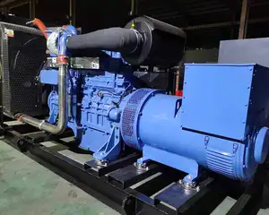 1000kw 1 MW Mega Watt dizel motor santral su soğutmalı açık tip 1250kva dizel jeneratör seti fabrika için