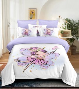 Set di <span class=keywords><strong>copripiumino</strong></span> per ragazze con stampa personalizzata 4 pezzi <span class=keywords><strong>copripiumino</strong></span> da cartone animato con bella stampa <span class=keywords><strong>copripiumino</strong></span> con federa Set di biancheria da letto - Product Image 5