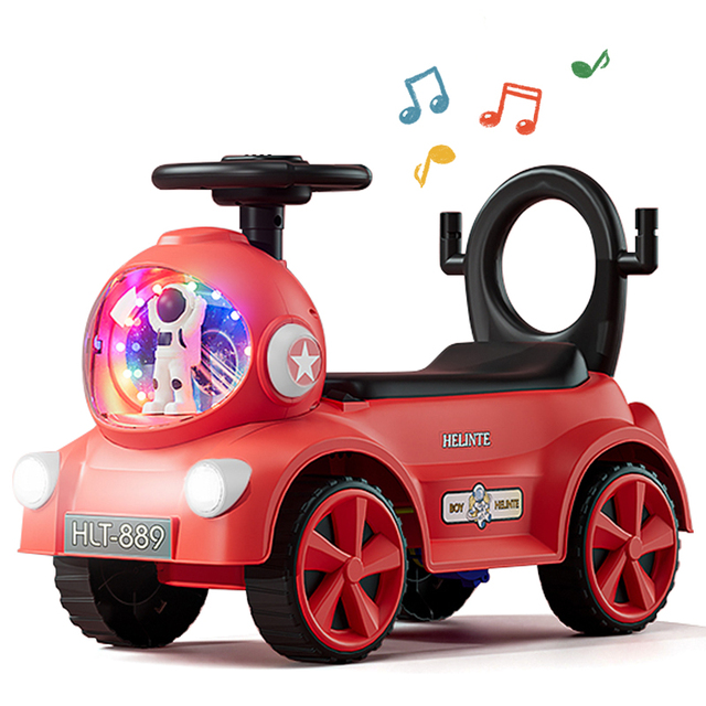 Customized Children Electric Ride on Car Toys Slide Scooter 3 in 1 Kids Swing Car Baby Swing Car With Music and Light