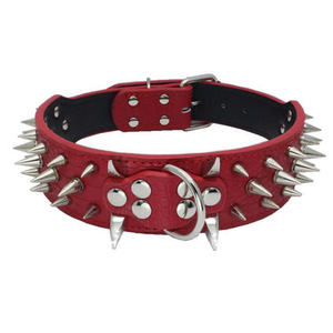 Collar de Cuero para Perros de Razas Grandes Mastiff, Collares de Cuero Personalizados con Tachuelas y Púas - Product Image 2