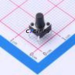 TS6685CJ 250gf 009 Tactile Switch Through hole-4P,6x6mm Switch Single Pole Single Throw Round Button 2.5N Through Hole - Product Image 1