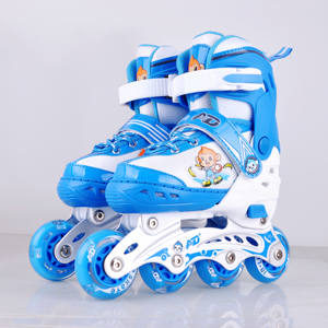 3 в 1 место по объему запаса детской для мальчиков и девочек полной мигающий ABEC-7 подшипник с механизмом взаимного скрепления для катания на роликах квад роликовые коньки - Product Image 4