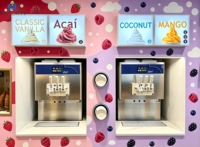 Système de traitement thermique pour machine à crème glacée molle, 3 saveurs, décongélation en un clic, machine à yaourt glacé et crème glacée commerciale CE/ETL