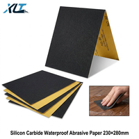 Feuilles de papier abrasif en carbure de silicium 230*280mm, abrasif humide/sec, pour peinture automobile et polissage du métal, vente directe usine OEM