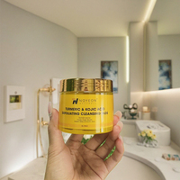 Tampons nettoyants végétaliens personnalisés pour soins de la peau au curcuma et à l'acide kojique – Nettoyant exfoliant pour le visage pour peaux sèches