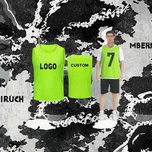 उच्च गुणवत्ता वाली आस्तीन रहित प्रतिवर्ती फुटबॉल प्रशिक्षण बनियान सेट कस्टम खेल अभ्यास फुटबॉल जाल बीबीएस उच्च शॉर्ट्स शीर्ष फैक्टरी - Product Image 3