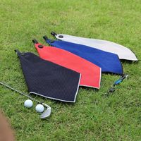 Serviette de golf Gahumi Polyester Sublumation Velour Nouvelle serviette de golf de qualité machine avec clip et brosse