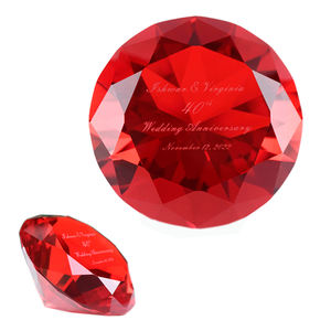 ที่นิยมทับทิมแก้วเพชรสีแดงพลอยคริสตัลเพชรทับกระดาษสำหรับของขวัญวันครบรอบแต่งงาน - Product Image 3