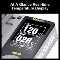 Plateforme de préchauffage à air chaud MECHANIC pour carte mère iPhone X-17 PM, kit d'outils de réparation pour carte à puce multicouche BGA/matrice de points