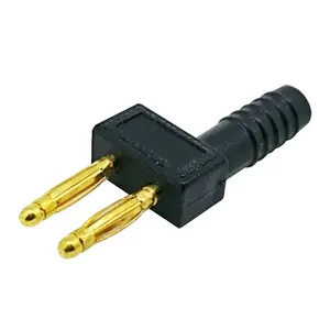 2mm dual audio Gold Banana Plug jumper Connector