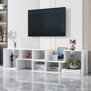 Entertainment Center Storage Media Bookcase Display Shelf Television Table Extendable Cubed L-Shaped TV Schrank Console Stand