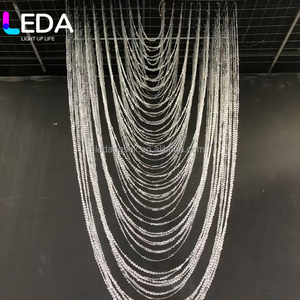 LEDA Wedding Road Guide <b>Ceiling</b> Stage Background Decoration Finished Pearl Curtain Wave Pendant Wedding Flying Butterfly Bead St - Product Image 6