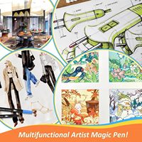 24 marqueurs feutres double pointe à encre aérographe pour adultes, livres de coloriage artistique, calligraphie, peinture sur papier