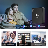 Décodeur OTT Intelligent TV98 Android 12 Personnalisable 4K/HD/HDR, Lecteur Multimédia de Streaming Sans Fil, Garantie 12 Mois, Boîtier TV Quad-Core