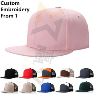 Custom Flat Embroidery Closed Back Closure Fitted Hat Baseball Cap - Product Image 1