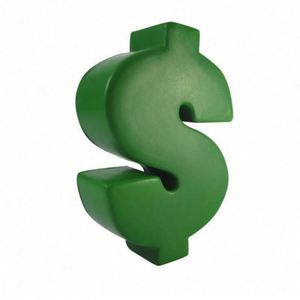Jouets anti-stress en forme de signe dollar en PU avec logo personnalisé pour le marketing, vente en gros - Product Image 2