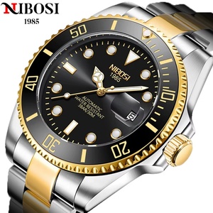 NIBOSI 2600 Nouvelle montre mécanique automatique pour homme, étanche en profondeur, bracelet en acier inoxydable, anti-rayures, montre automatique pour homme - Product Image 6