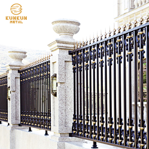 Trung Quốc của sân ngoài trời trang trí đúc nhôm kim loại hàng rào Bài Mũ không đào nhà cửa và hàng rào lan can tấm - Product Image 1