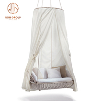 Fauteuil suspendu en rotin pour balcon extérieur de jardin en gros, hamac en osier, chaise suspendue avec coussin