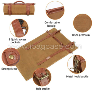 กระเป๋าใส่เครื่องมือทำครัวแบบคลาสสิกสั่งทำจากผู้ผลิตขายส่ง กระเป๋าผ้าแคนวาสสำหรับใส่มีด - Product Image 4