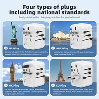Worldplug universel dans le monde entier prise de voyage adaptateur secteur usb adaptateur de voyage monde chargeur adaptateur pour téléphone portable ordinateur portable