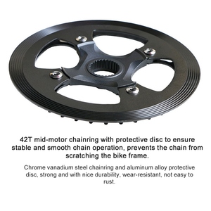 104BCD 42T Vélo <span class=keywords><strong>Plateau</strong></span> Chaîne Roue Gear Adaptateur pour Mid Drive Motor M400 M300 M200 M215 M410 M315 M420 - Product Image 5