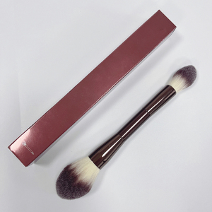 <span class=keywords><strong>Pinceau</strong></span> à poudre double tête sur mesure, série Hourglass, végan, luxe, professionnel, pinceaux de <span class=keywords><strong>maquillage</strong></span>, fabrication en usine - Product Image 3