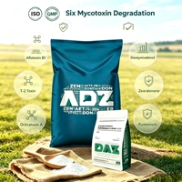 Poudre hydrosoluble qui dégrade efficacement six types de mycotoxines, soutient la santé intestinale des animaux, additif alimentaire pour animaux.