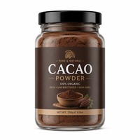 Poudre de cacao sauvage naturelle non transformée de qualité alimentaire FVP-41 100% pure non sucrée avec anthocyanes en conteneur/bouteille/fût en plastique