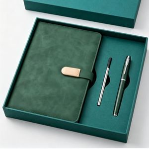 Coffret Cadeau Promotionnel : Carnet A5 en Similicuir avec Logo Personnalisé et Stylo – Journal en Cuir et Stylo pour Cadeaux d'Affaires - Product Image 1